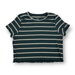 American Eagle Ribbed Striped Crop Top Size Extra Large